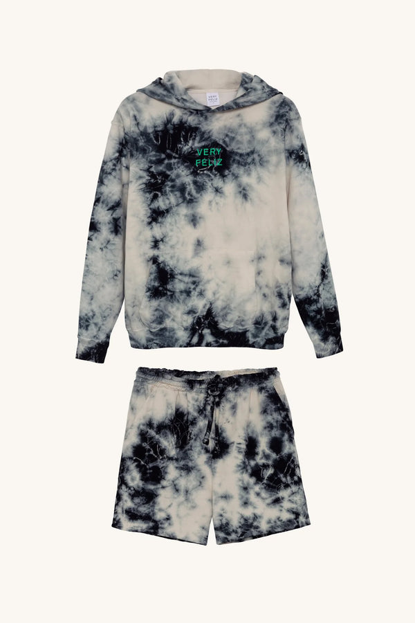 Sudadera con capucha y pantalones cortos para adultos