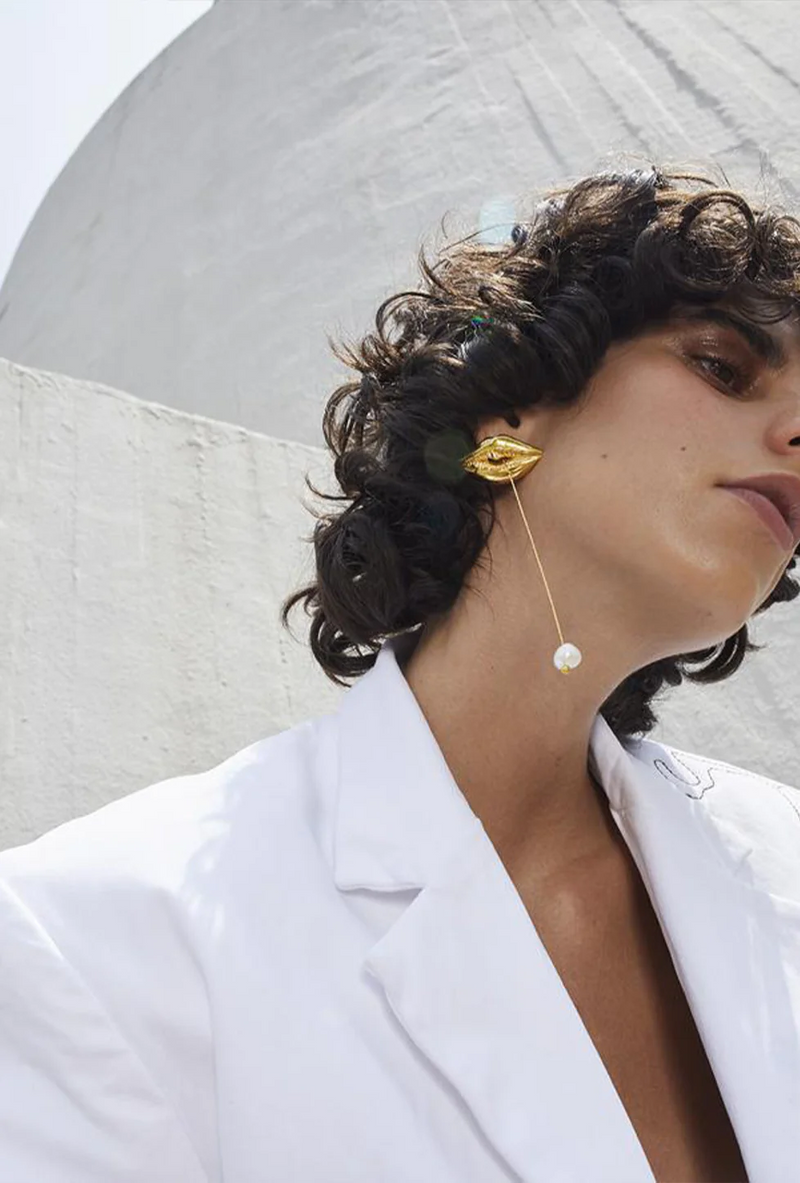 Lips and Pearl Earring